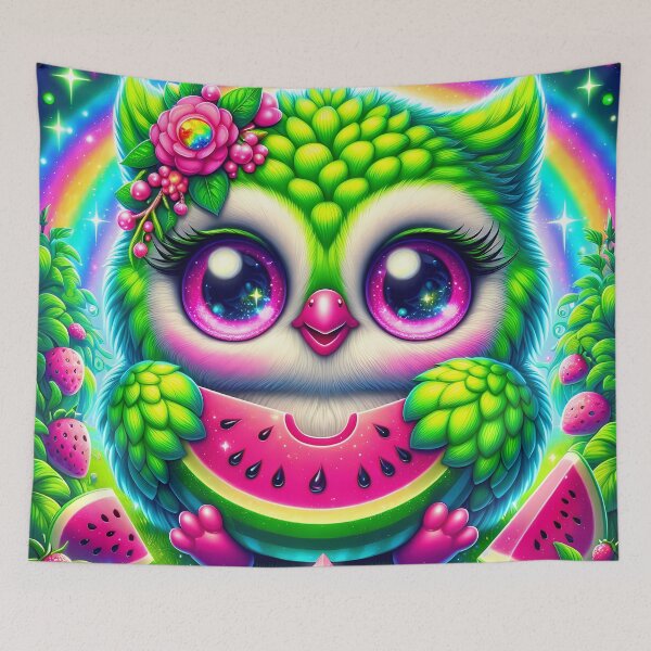 Item preview, Owl holding a watermelon  designed and sold by Jbl55.