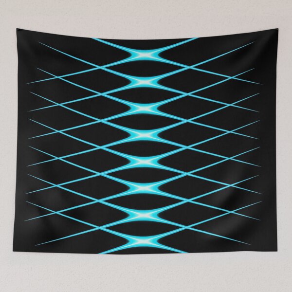 Item preview, Neon Blue Lattice Glow designed and sold by Bellassi.
