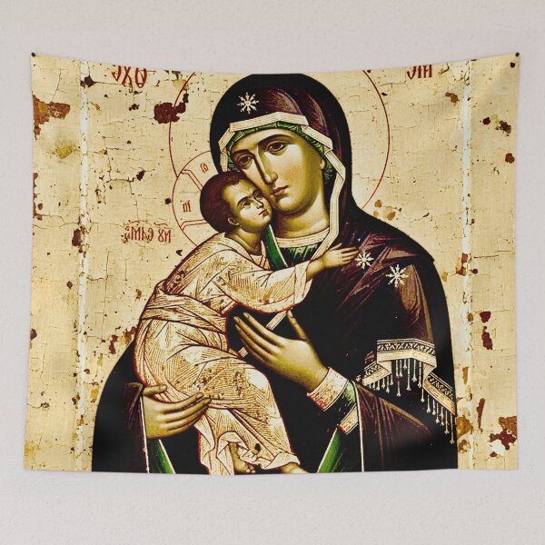 Item preview, Virgin Mary and Christ Child of Vladimir  designed and sold by Vicky Brago-Mitchell®.