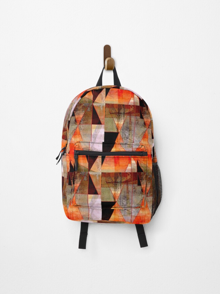 Thumbnail 1 of 3, Backpack, Triangle Quilt Pattern designed and sold by ViaARTfactory.
