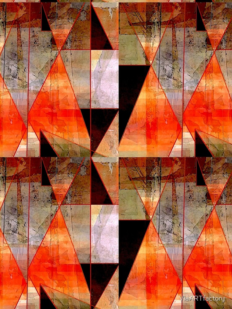 Thumbnail 3 of 3, Scarf, Triangle Quilt Pattern designed and sold by ViaARTfactory.