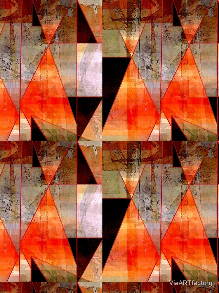 Thumbnail 5 of 5, A-Line Dress, Triangle Quilt Pattern designed and sold by ViaARTfactory.