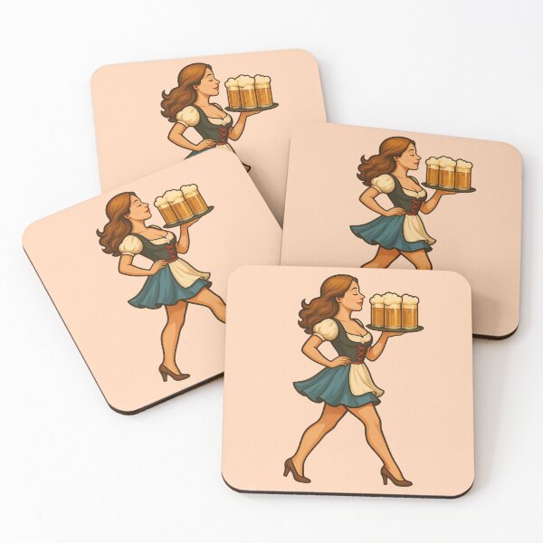 Item preview, Vintage Oktoberfest Pinup Beer Girl Retro Art designed and sold by PinUpPizzazz.