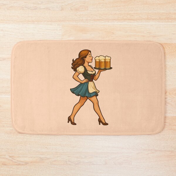 Item preview, Vintage Oktoberfest Pinup Beer Girl Retro Art designed and sold by PinUpPizzazz.