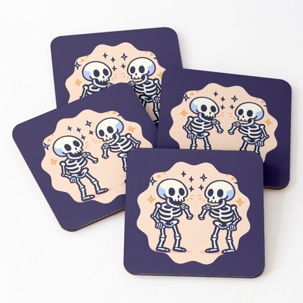 Item preview, Gossipy Skeletons Conversation Brilliant Dark Humor Design designed and sold by DibuHumor.