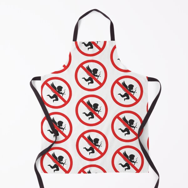 Item preview, No Love Allowed – Iconic Prohibition Sign with Cupid Silhouette designed and sold by PixelVibe782.