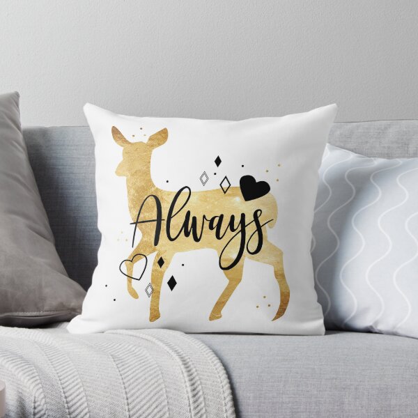 Always love doe Throw Pillow