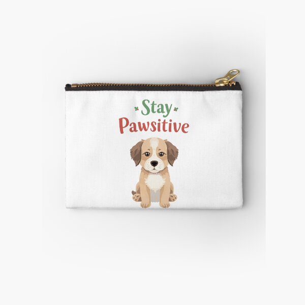 Item preview, Stay Pawsitive Dog T-shirt Design designed and sold by DavidTeeStudio.