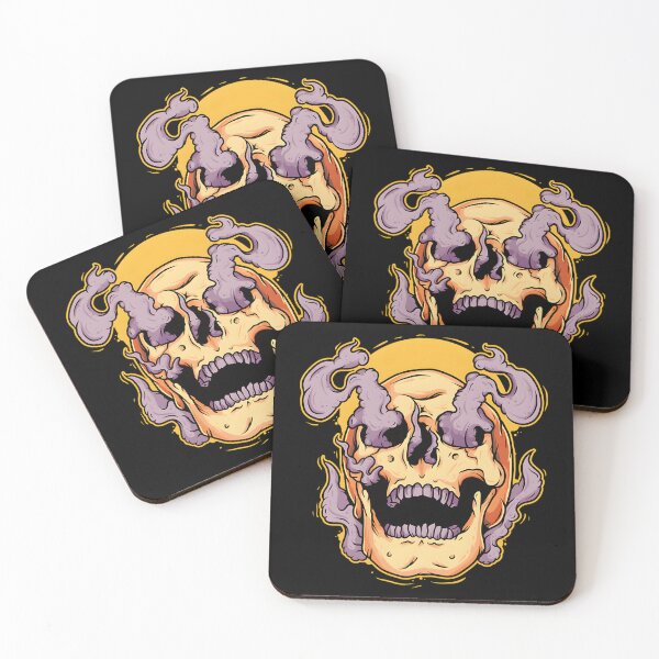 Item preview, Yellow Smoke Skull designed and sold by krbqalice.