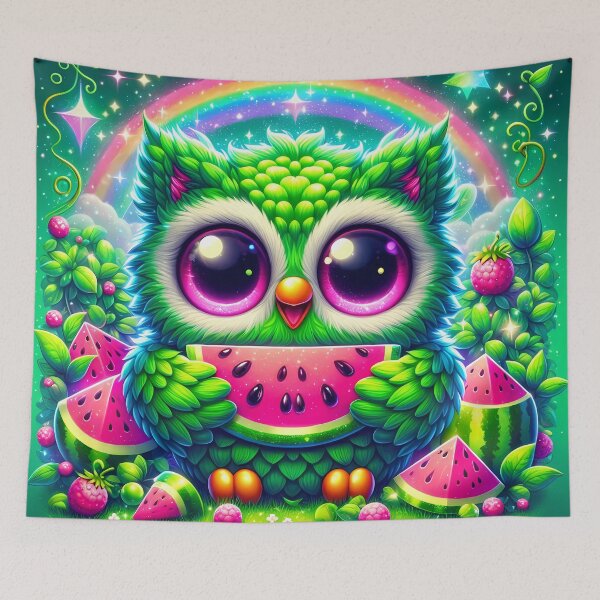 Item preview, Owl holding a watermelon  designed and sold by Jbl55.