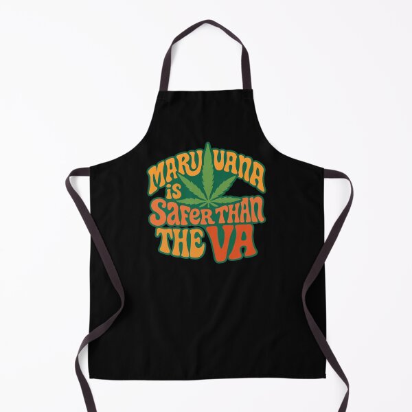 Item preview, Marijuana Is Safer Than the VA – 70s Retro designed and sold by getpressedshirt.