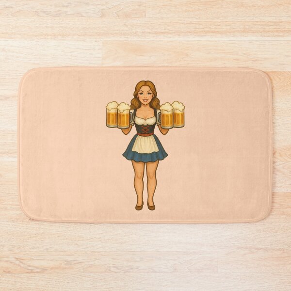 Item preview, Vintage Oktoberfest Pinup Beer Girl Retro Art designed and sold by PinUpPizzazz.