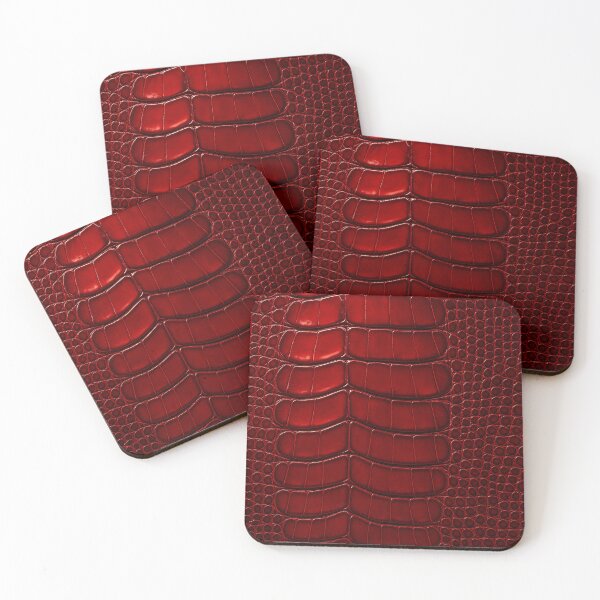 Item preview, Red Crocodile Leather designed and sold by Kaleidoscope Print.