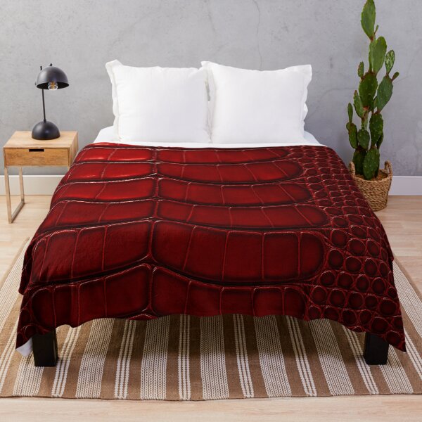 Item preview, Red Crocodile Leather designed and sold by Kaleidoscope Print.