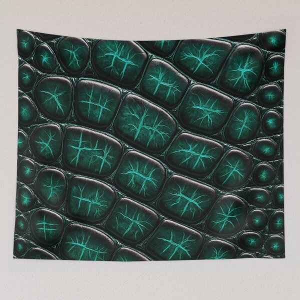 Item preview, Teal Crocodile Texture designed and sold by Kaleidoscope Print.