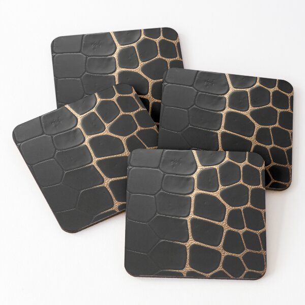Item preview, Black and Gold Scales designed and sold by Kaleidoscope Print.
