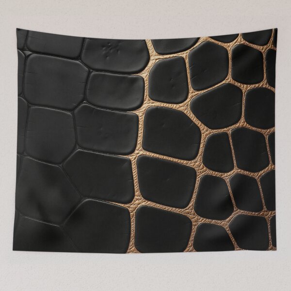 Item preview, Black and Gold Scales designed and sold by Kaleidoscope Print.