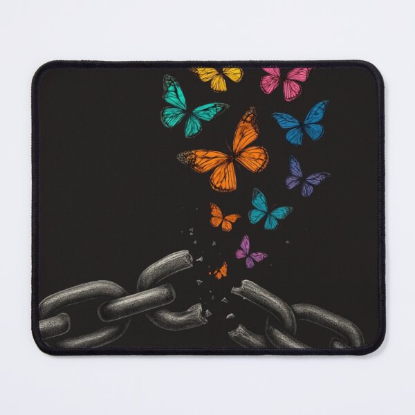 Item preview, Break Free Butterfly T-Shirt | Freedom & Transformation Design | Inspirational Mental Health Awareness Tee designed and sold by KDesignCrafts.