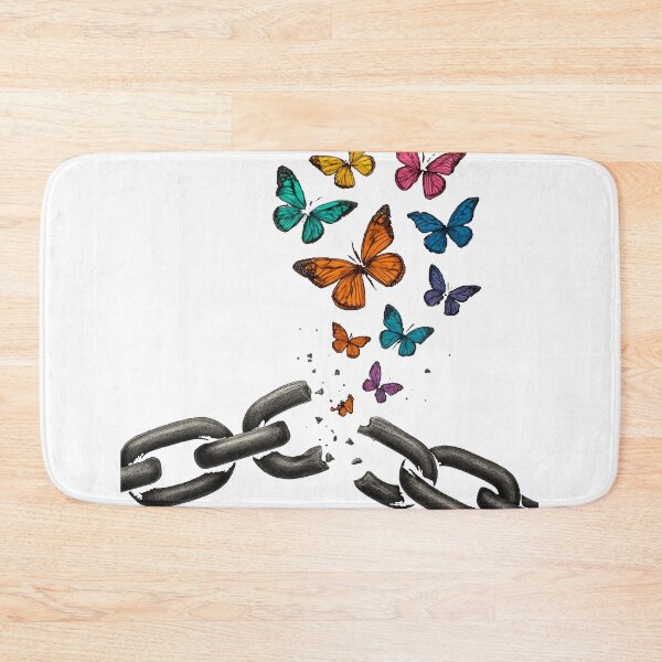 Item preview, Break Free Butterfly T-Shirt | Freedom & Transformation Design | Inspirational Mental Health Awareness Tee designed and sold by KDesignCrafts.