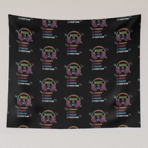 Item preview, Music is my Therapy, escape, passion, everything designed and sold by Newprojectart.