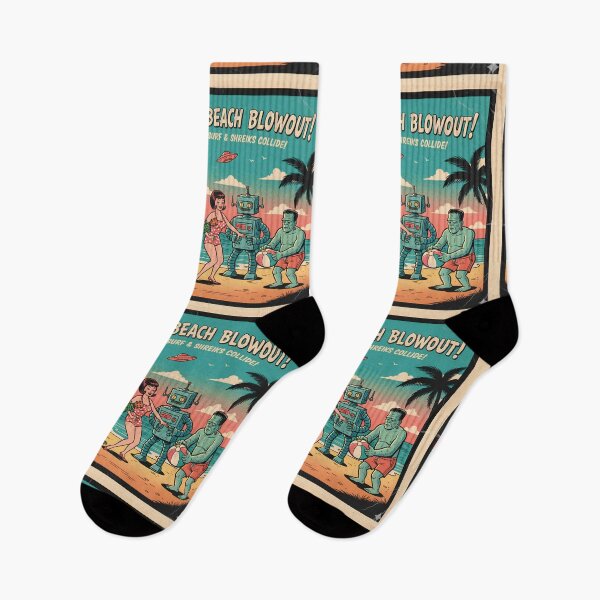 Item preview, Surf Rock Monster Party: Vintage Mid-Century Horror designed and sold by Retro Occult.