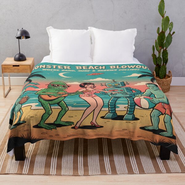 Item preview, Surf Rock Monster Party: Vintage Mid-Century Horror designed and sold by Retro Occult.
