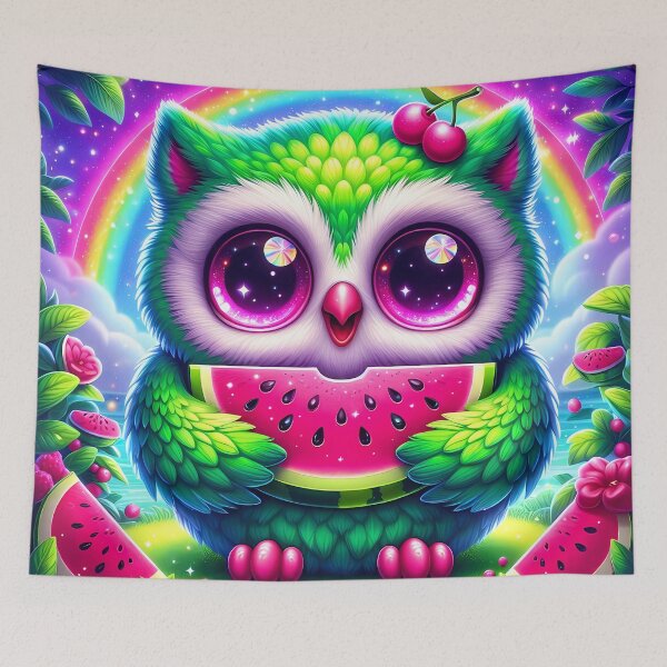 Item preview, Owl holding a watermelon  designed and sold by Jbl55.