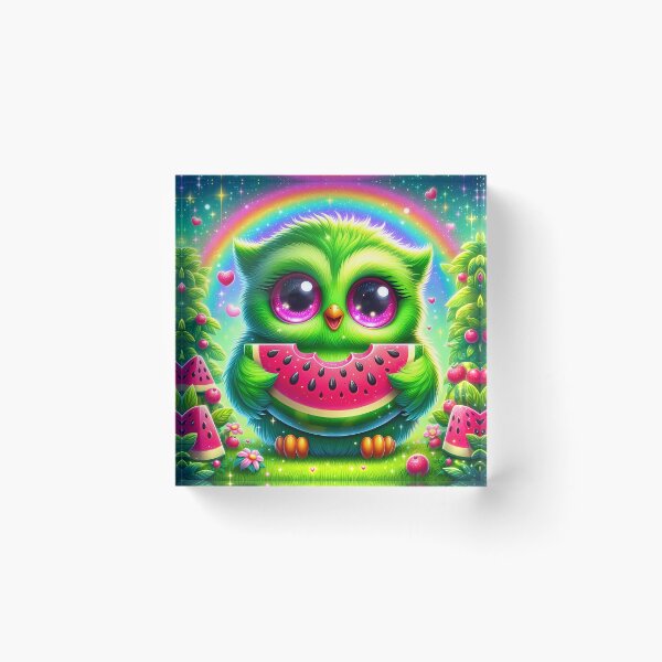 Item preview, Owl holding a watermelon  designed and sold by Jbl55.