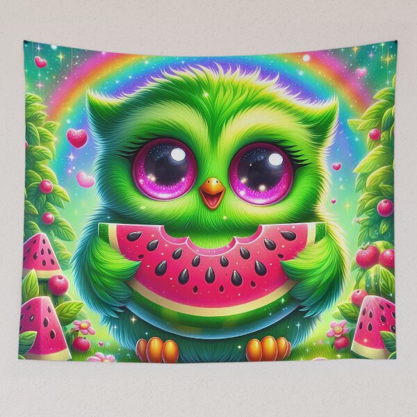 Item preview, Owl holding a watermelon  designed and sold by Jbl55.