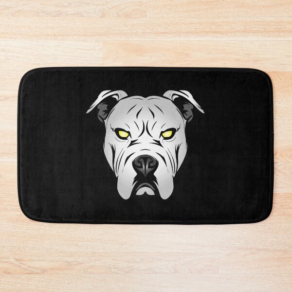 Item preview, White Pitbull Head - Fierce Canine Spirit designed and sold by criptart.