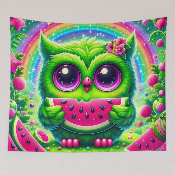 Item preview, Owl holding a watermelon  designed and sold by Jbl55.