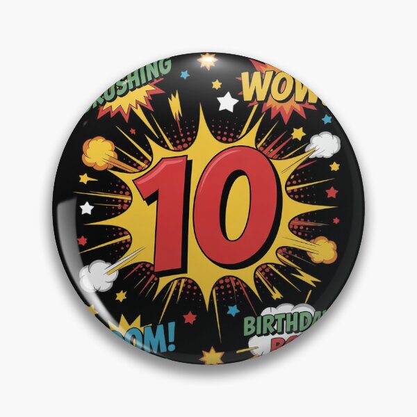 Item preview, 10th Birthday Kids Comic Style Kids Boys 10 Year Old  designed and sold by KonstanKoraner.