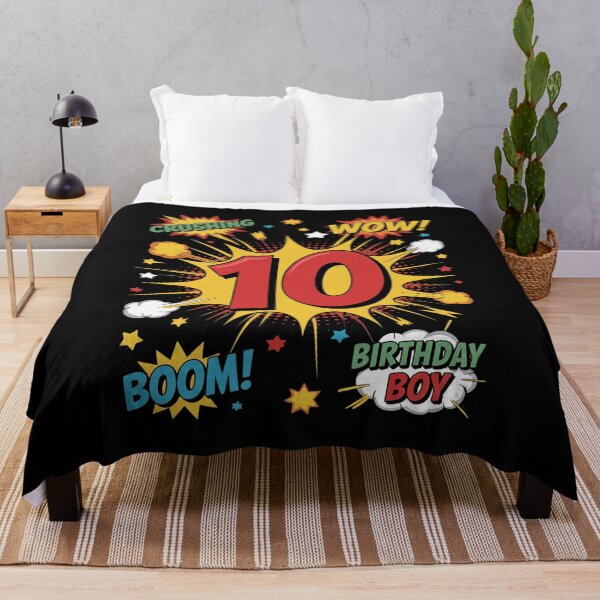 Item preview, 10th Birthday Kids Comic Style Kids Boys 10 Year Old  designed and sold by KonstanKoraner.