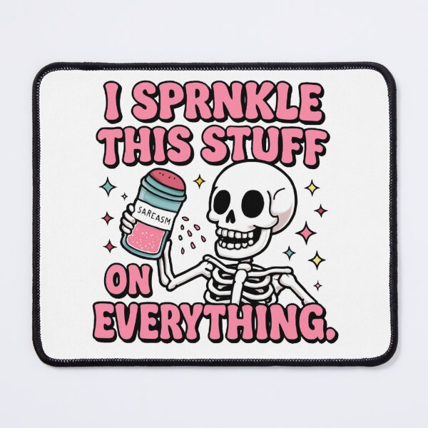 Item preview, Playful Skeleton Sprinkles Sarcasm Cartoon designed and sold by RuweisVibes.