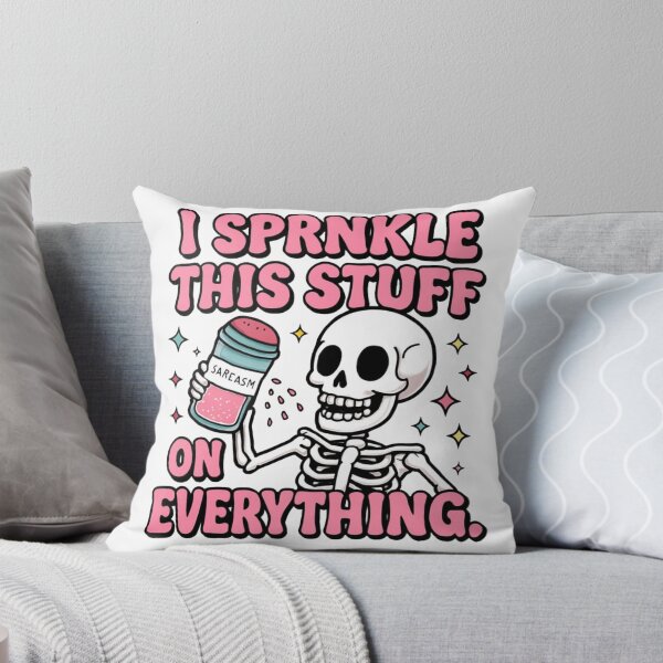 Item preview, Playful Skeleton Sprinkles Sarcasm Cartoon designed and sold by RuweisVibes.