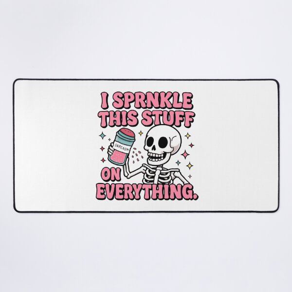 Item preview, Playful Skeleton Sprinkles Sarcasm Cartoon designed and sold by RuweisVibes.
