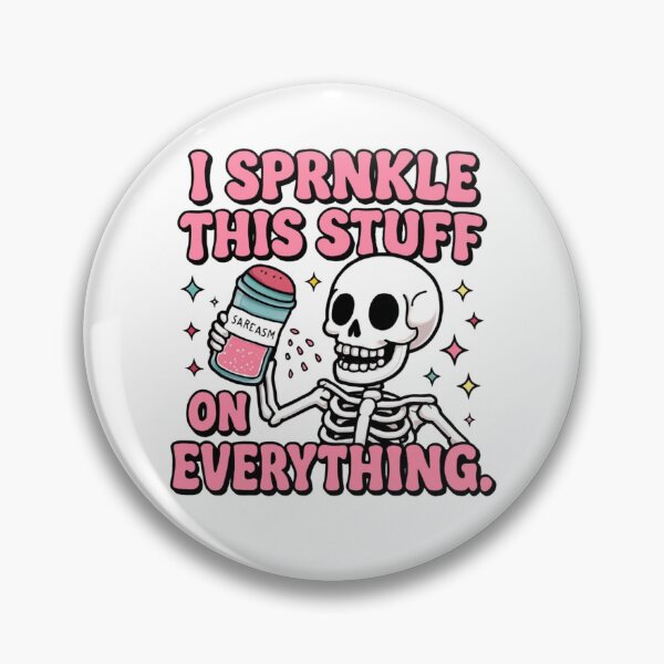 Item preview, Playful Skeleton Sprinkles Sarcasm Cartoon designed and sold by RuweisVibes.