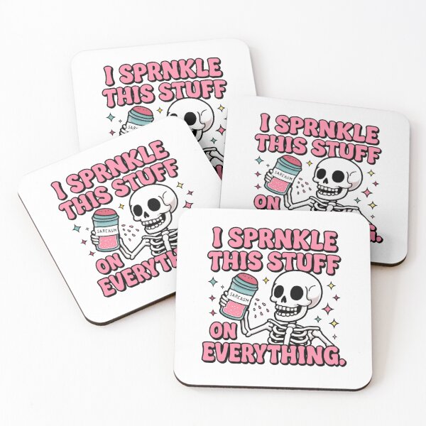 Item preview, Playful Skeleton Sprinkles Sarcasm Cartoon designed and sold by RuweisVibes.