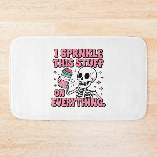 Item preview, Playful Skeleton Sprinkles Sarcasm Cartoon designed and sold by RuweisVibes.
