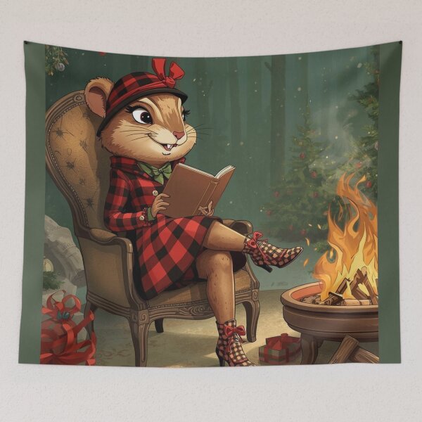 Item preview, Christmas by the fire. designed and sold by janice56.