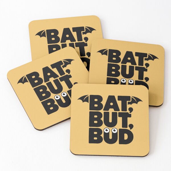 Item preview, Whimsical Typographic Humor with Bat and Eyes designed and sold by SplashTastic.