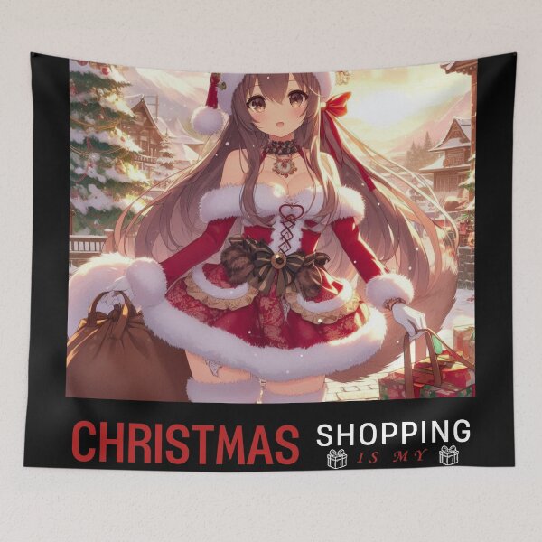 Item preview, Christmas Anime Cute Girlfriend romantic getaway holiday with cat ears and tail Christmas Theme (silvergoldvisionary)   designed and sold by SGVisionary.