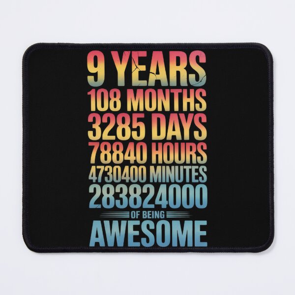 Item preview, Awesome 9th Birthday Present 9-YO Kid Boys Girls 9 Years Old designed and sold by KonstanKoraner.