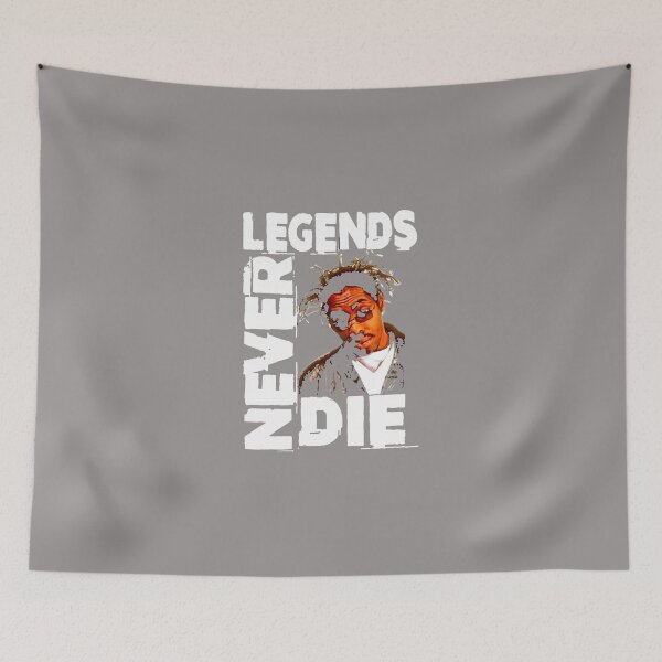 Item preview, LEGENDS-NEVER-DIE-RAPPER-REST-IN-PEACE designed and sold by MargaretTAdair.