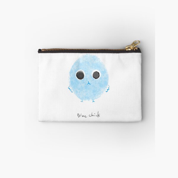 Item preview, Fluffy Blue Chick, Minimalist Pastel Blue Bird designed and sold by Red Onion.