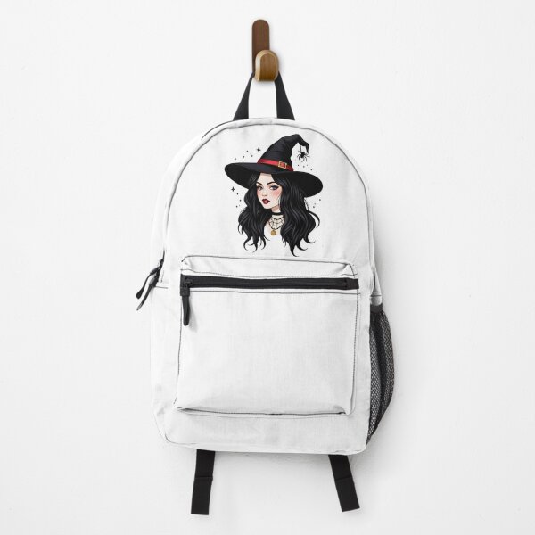 Item preview, Witch Girl with Hat – Magical Halloween Fantasy Illustration designed and sold by Ink-Lift Creations.