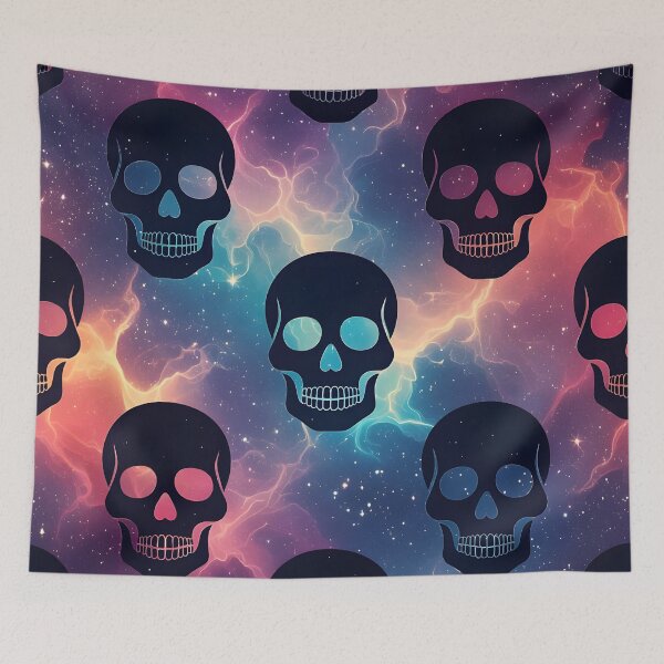 Item preview, Skulls Rainbow Celestial Nebula designed and sold by WhimsicalThredz.