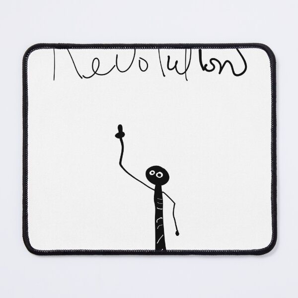 Item preview, Stick Figure Revolution: One Finger Up, Minimalist Illustration designed and sold by Red Onion.