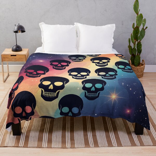 Item preview, Skulls Rainbow Celestial Nebula designed and sold by WhimsicalThredz.