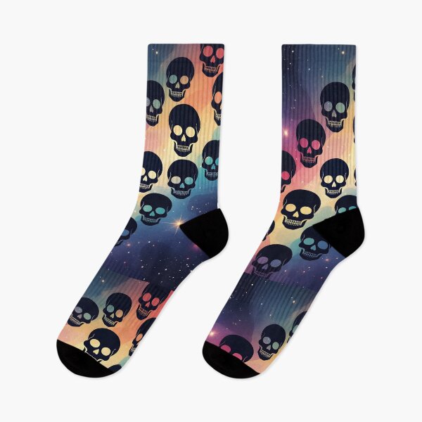 Item preview, Skulls Rainbow Celestial Nebula designed and sold by WhimsicalThredz.